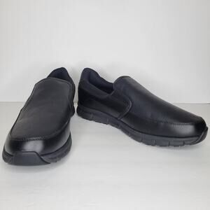 《NEW》SKECHERS Men Work Shoes Relaxed Fit Nampa Groton Slip Resistant Black sz 13